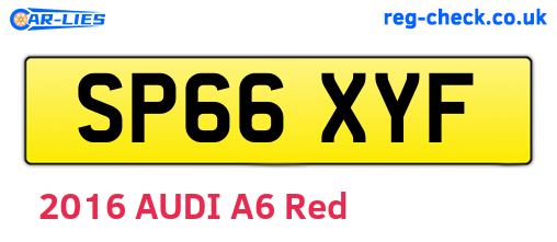 SP66XYF are the vehicle registration plates.
