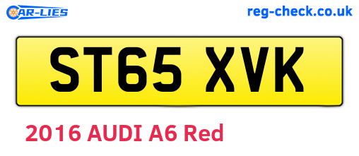 ST65XVK are the vehicle registration plates.