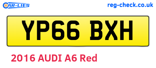 YP66BXH are the vehicle registration plates.