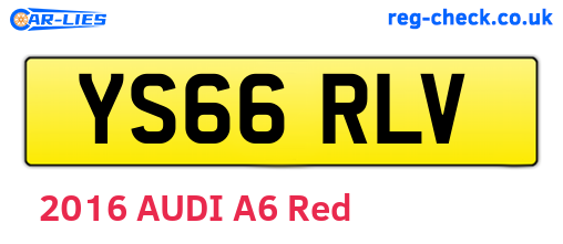 YS66RLV are the vehicle registration plates.