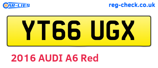 YT66UGX are the vehicle registration plates.
