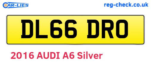 DL66DRO are the vehicle registration plates.
