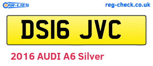 DS16JVC are the vehicle registration plates.