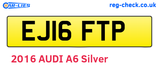 EJ16FTP are the vehicle registration plates.