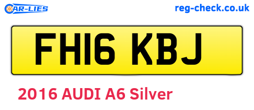 FH16KBJ are the vehicle registration plates.