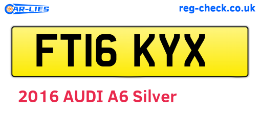 FT16KYX are the vehicle registration plates.