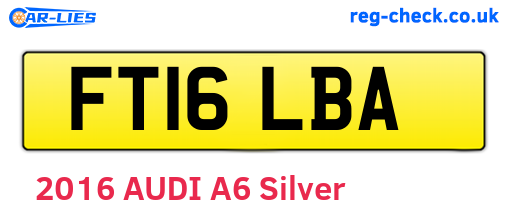 FT16LBA are the vehicle registration plates.