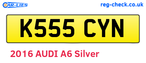 K555CYN are the vehicle registration plates.