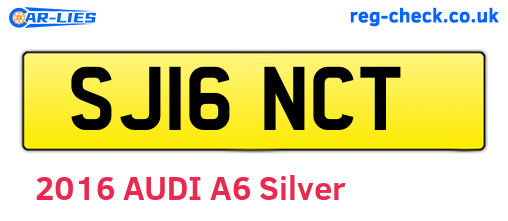 SJ16NCT are the vehicle registration plates.
