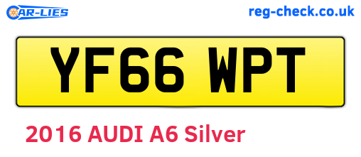 YF66WPT are the vehicle registration plates.