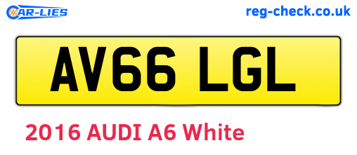 AV66LGL are the vehicle registration plates.