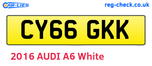 CY66GKK are the vehicle registration plates.