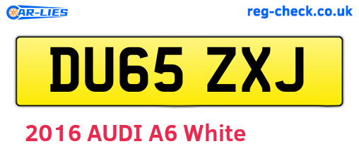 DU65ZXJ are the vehicle registration plates.