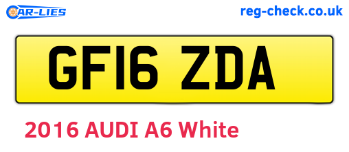 GF16ZDA are the vehicle registration plates.