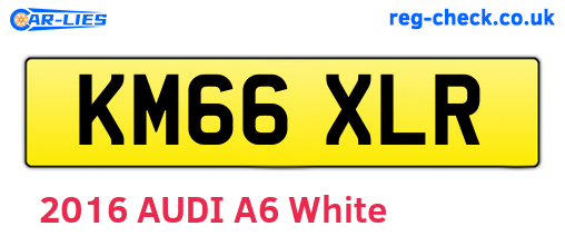 KM66XLR are the vehicle registration plates.