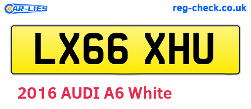 LX66XHU are the vehicle registration plates.