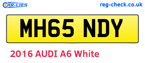 MH65NDY are the vehicle registration plates.