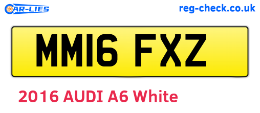 MM16FXZ are the vehicle registration plates.