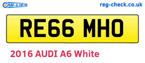 RE66MHO are the vehicle registration plates.