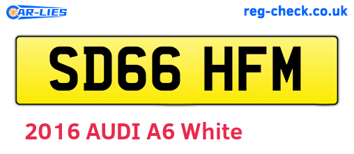 SD66HFM are the vehicle registration plates.