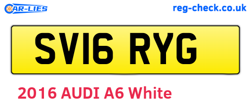 SV16RYG are the vehicle registration plates.