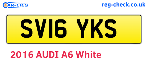 SV16YKS are the vehicle registration plates.