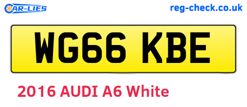 WG66KBE are the vehicle registration plates.