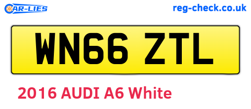 WN66ZTL are the vehicle registration plates.