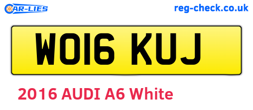 WO16KUJ are the vehicle registration plates.