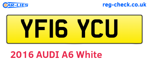 YF16YCU are the vehicle registration plates.