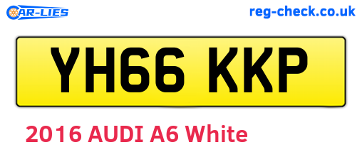 YH66KKP are the vehicle registration plates.