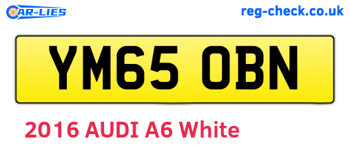 YM65OBN are the vehicle registration plates.