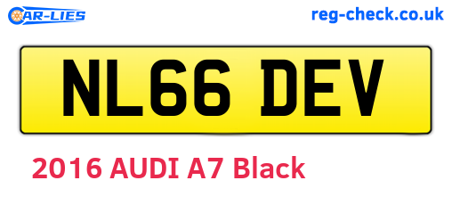 NL66DEV are the vehicle registration plates.