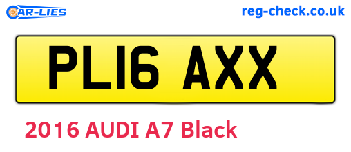 PL16AXX are the vehicle registration plates.