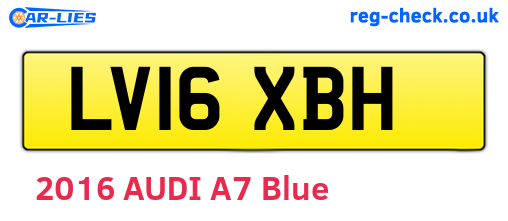 LV16XBH are the vehicle registration plates.