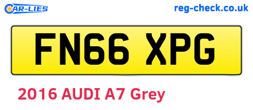FN66XPG are the vehicle registration plates.