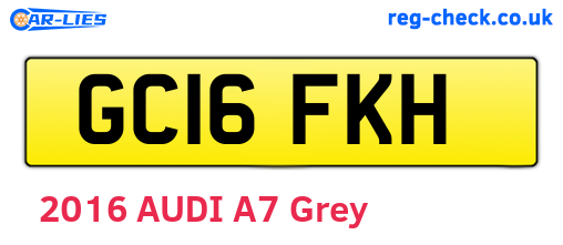 GC16FKH are the vehicle registration plates.