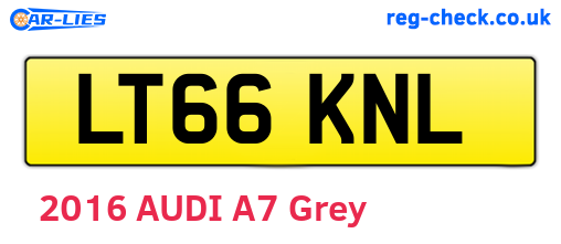 LT66KNL are the vehicle registration plates.