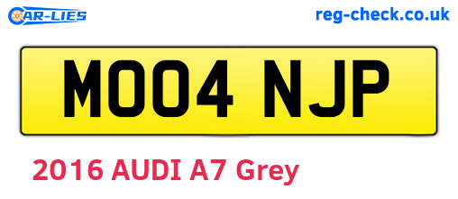 MO04NJP are the vehicle registration plates.