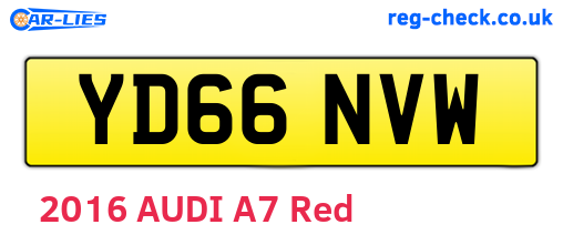 YD66NVW are the vehicle registration plates.