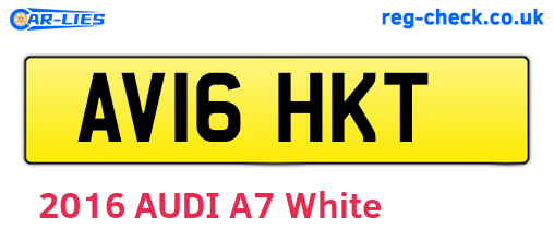 AV16HKT are the vehicle registration plates.