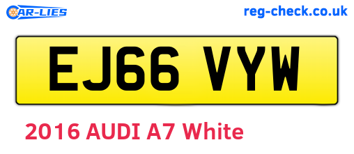 EJ66VYW are the vehicle registration plates.