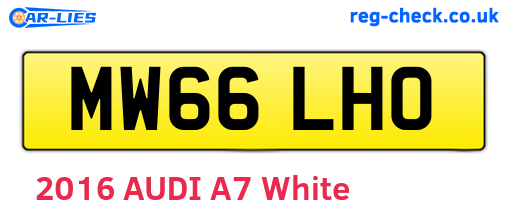 MW66LHO are the vehicle registration plates.