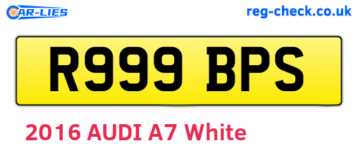 R999BPS are the vehicle registration plates.