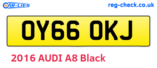 OY66OKJ are the vehicle registration plates.