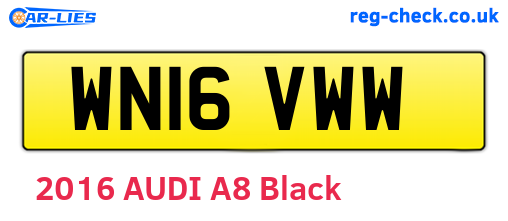 WN16VWW are the vehicle registration plates.