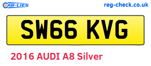 SW66KVG are the vehicle registration plates.