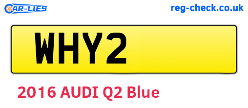 WHY2 are the vehicle registration plates.
