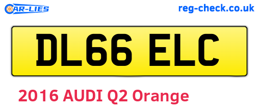 DL66ELC are the vehicle registration plates.