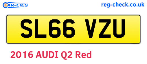 SL66VZU are the vehicle registration plates.